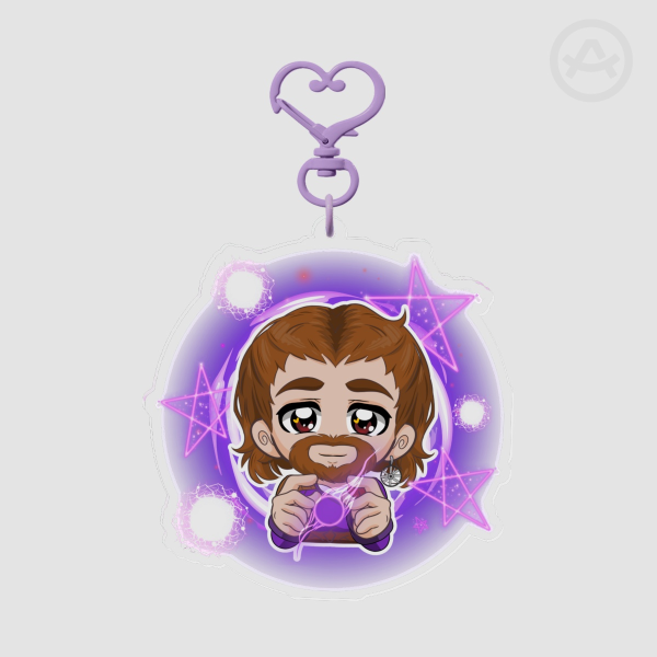 Gale BG3 Chibi Baldur's Gate 3 Clear Acrylic Keychain