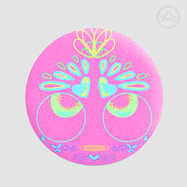 Calaverita Plush Badge Fridge Magnet