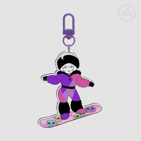 Rose Lalonde Snowboarding Keychain