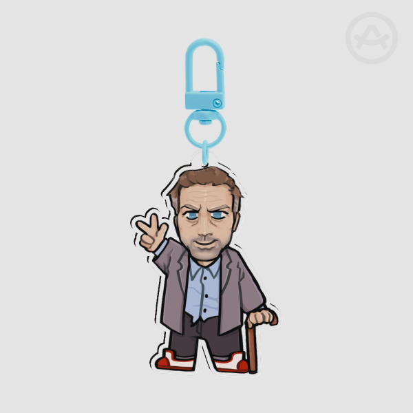 Dr House Clear Acrylic Keychain