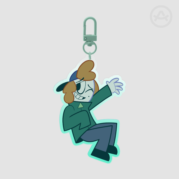 Robert Spooky Month Cartoony Keychain