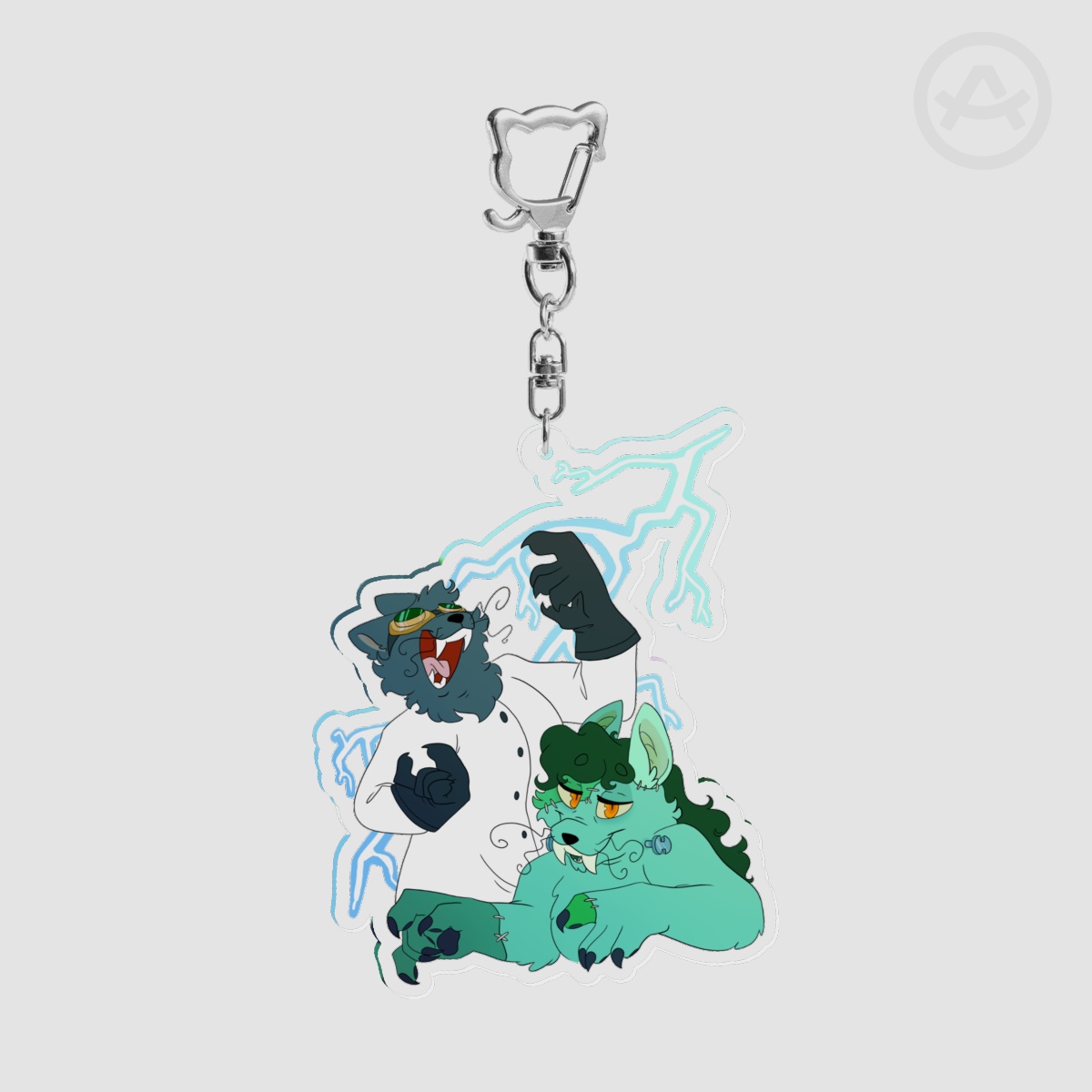 Frankittystein - Clear Acrylic Keychain