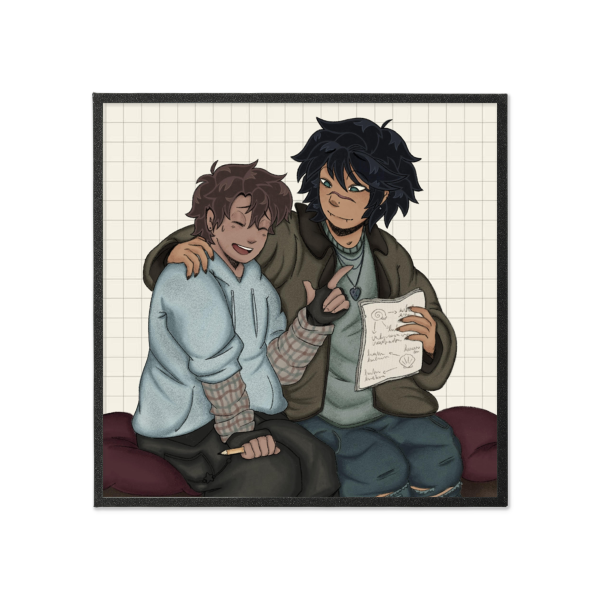 Sebastian Solace and little brother  art board