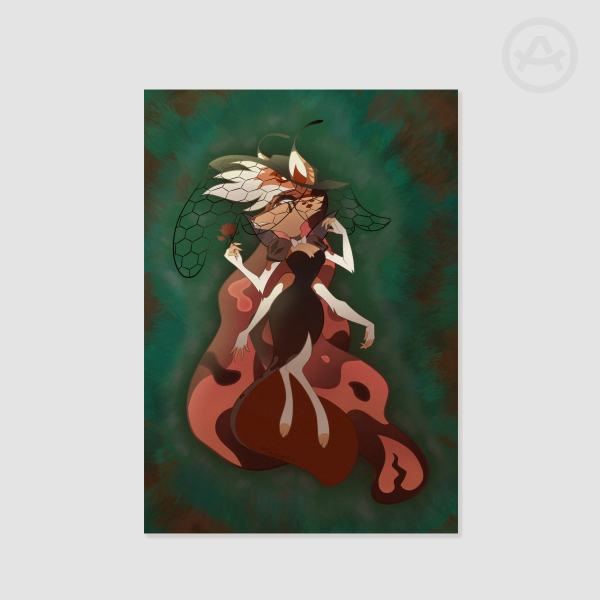 Queen Bee in Mourning Print