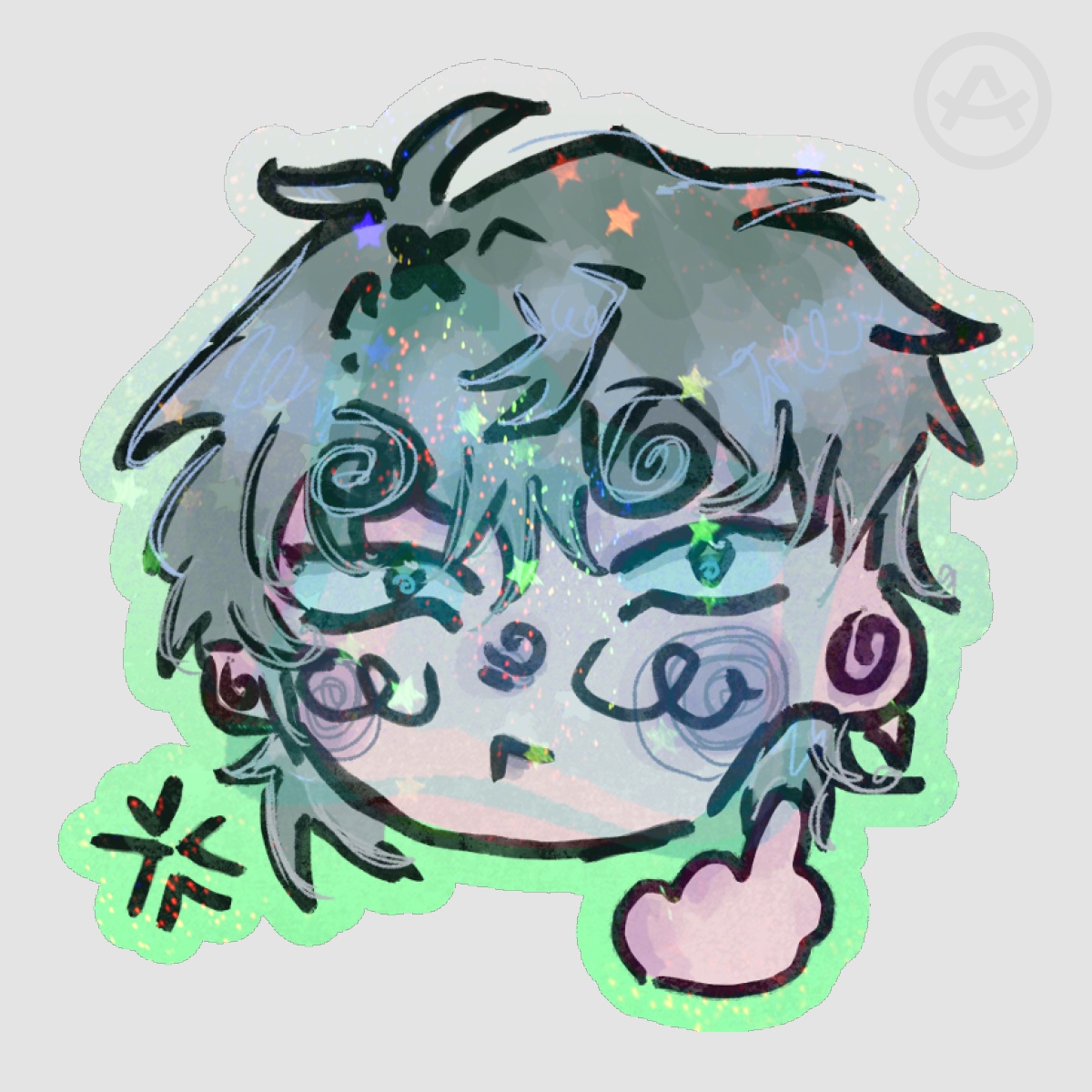 Till / Alien Stage - chibi holographic sticker