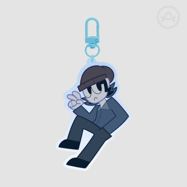 Ross Spooky Month Cartoony Keychain