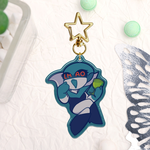 Queen Epoxy Glitter Acrylic Keychains