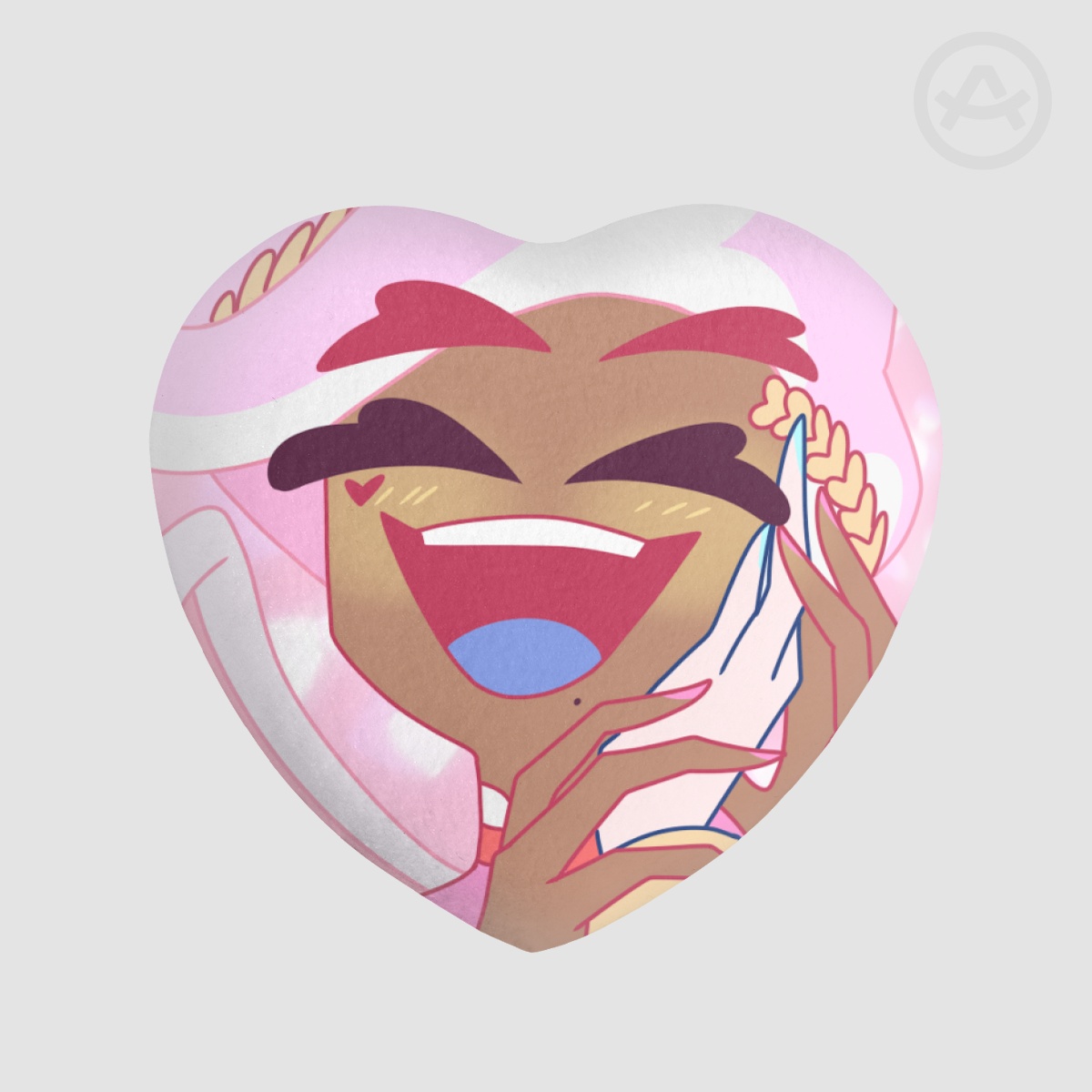 Beloved Saint Valentine Heart Shape Plush Badge