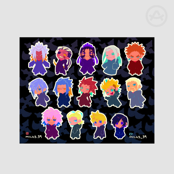 KH Org XIII Charming Sticker Sheet