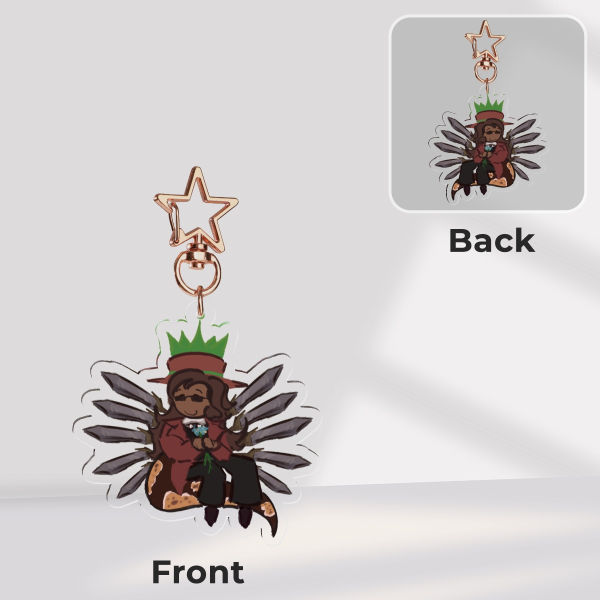 [FLOOD ESCAPE] Scarlette/Crazyblox keychain!!