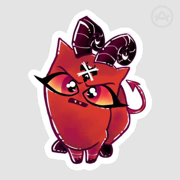 Cat Barbie Wire Sticker