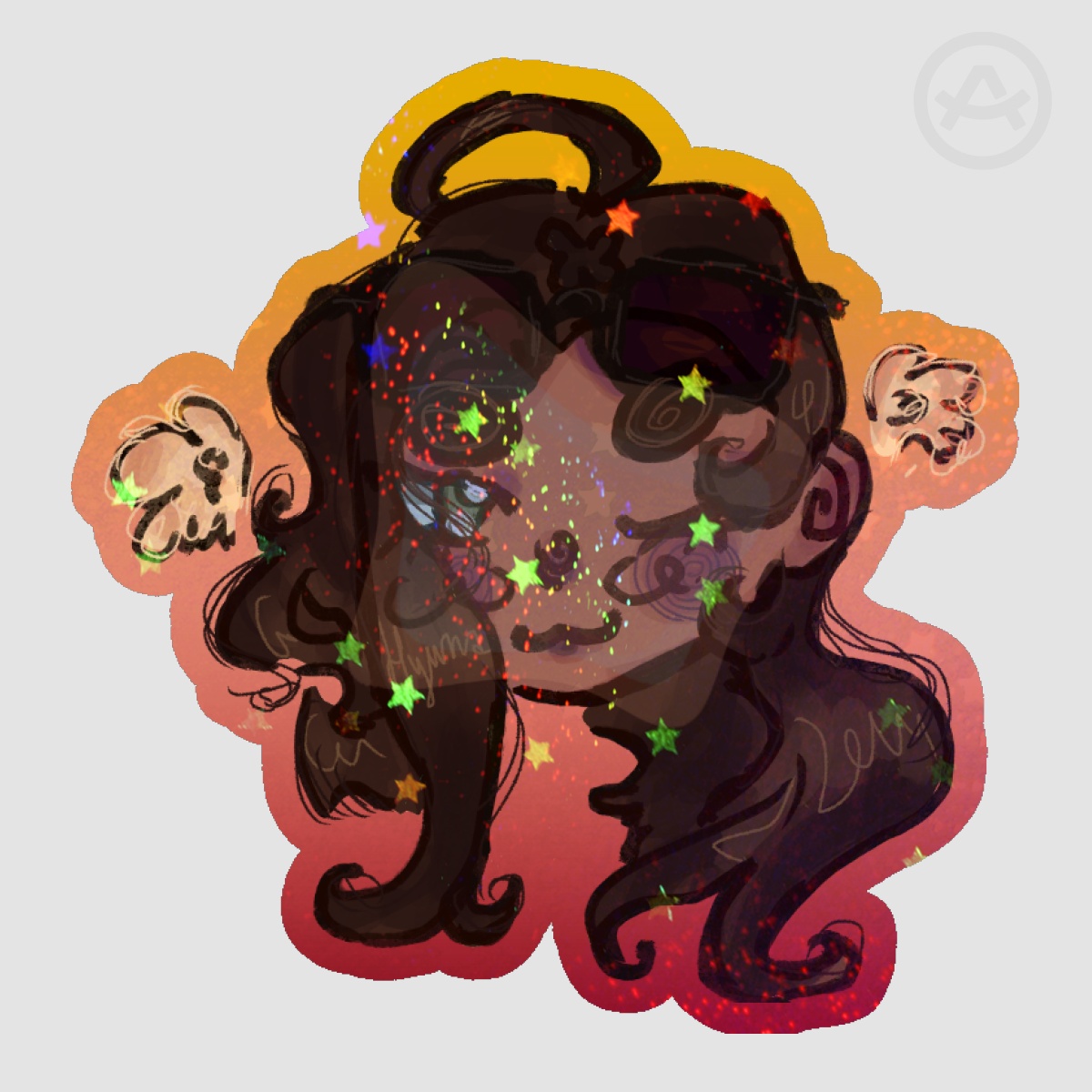 Hyuna / Alien Stage - chibi holographic sticker
