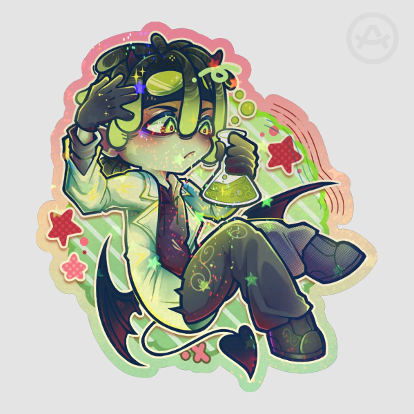 Q!MULTI ☆ Colored Edge Die Cut Stickers