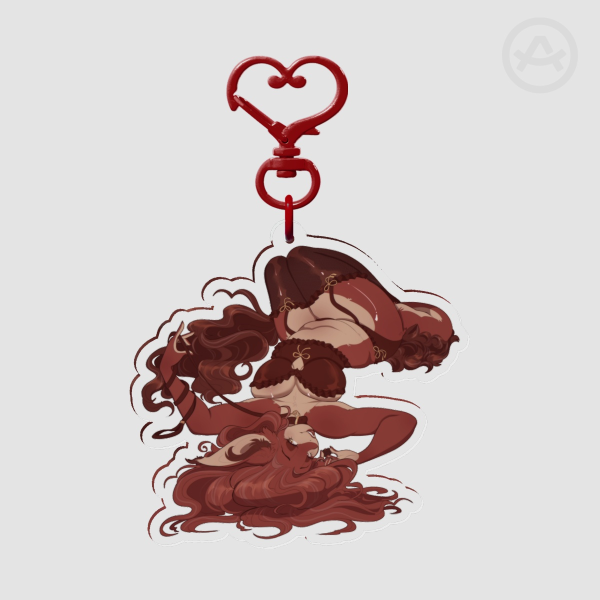 Raja Valentines Pin-up Acrylic Keychain