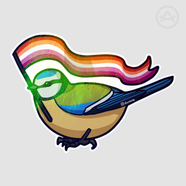 Lesbian Birb Tit Sticker