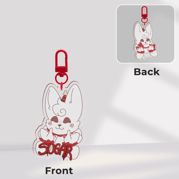 Sugar Double Sided Keychain