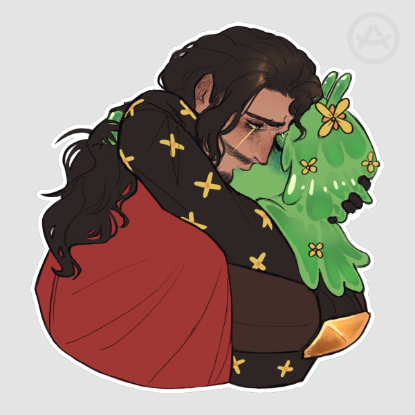 SlimeKnight Kiss Sticker