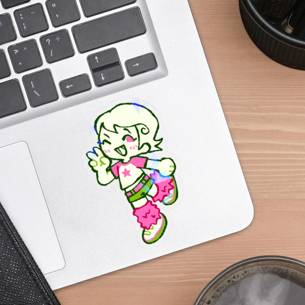 Roxy broken glass vinyl sticker