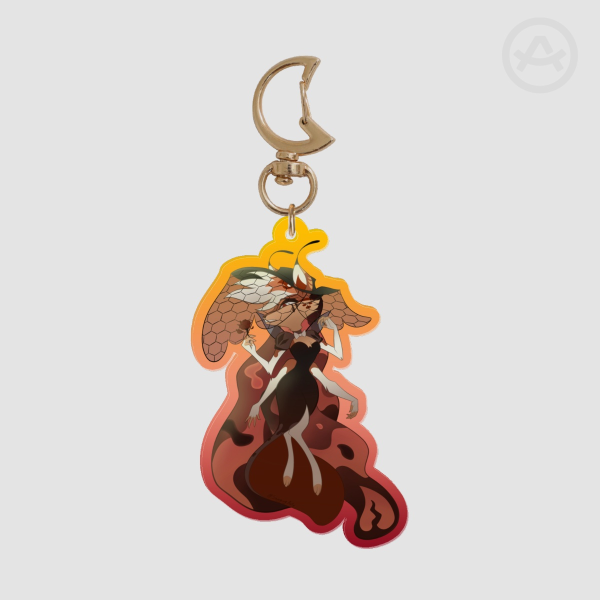 Queen Bee in Mourning Keychain