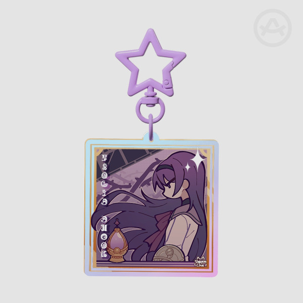 Puella Magi Rainbow Keychain - Homura