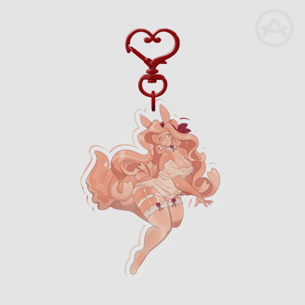 Valentine Pin-up Acrylic Keychain