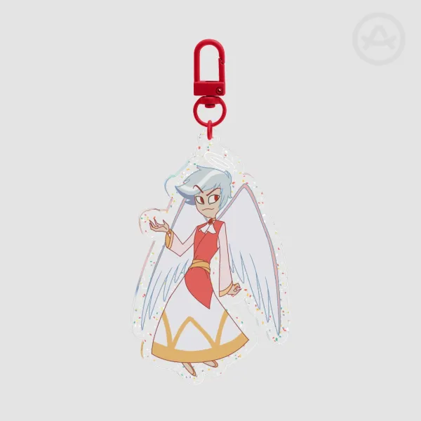 Saint Matthew Glitter Acrylic Keychain