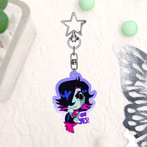 Mettaton Acrylic Keychain