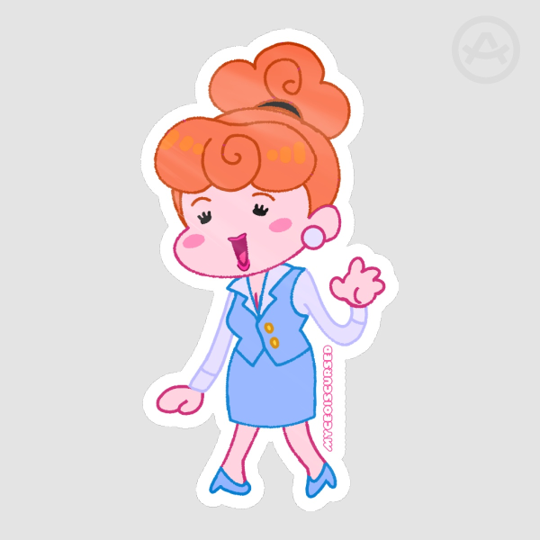 Office Princess - Glossy Sticker