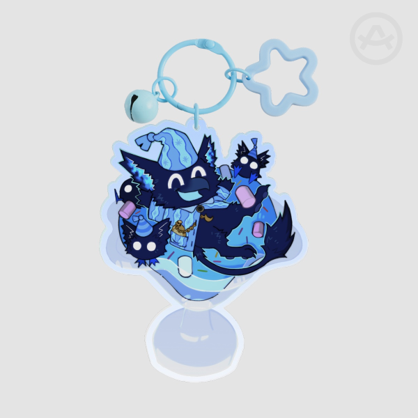Bubblegum ice cream REM Acrylic Keychain