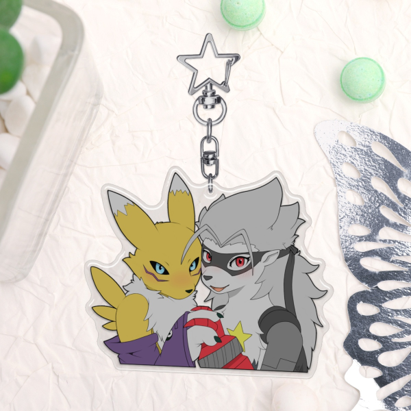 Digimon Girls Acrylic Keychain