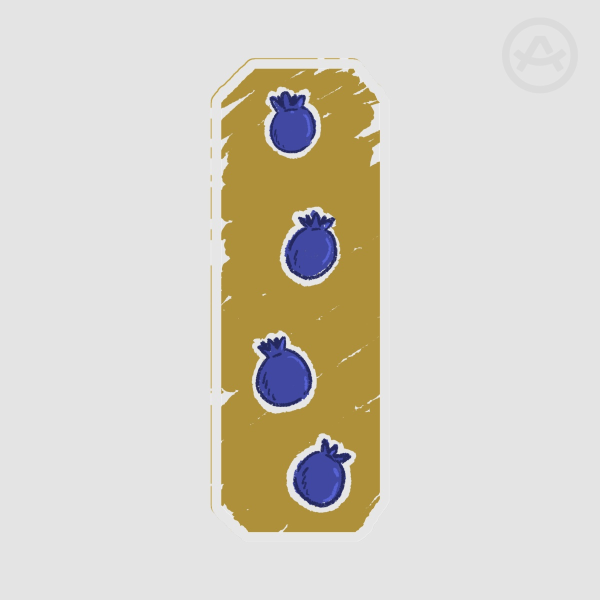 Blueberry Bookmark