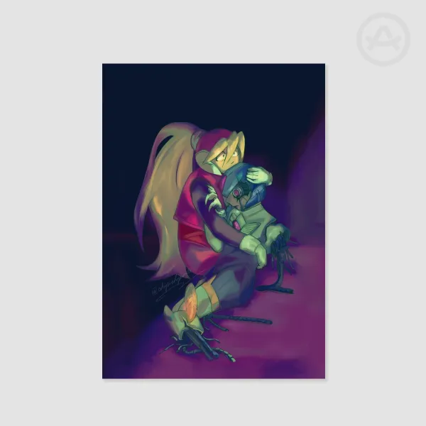 Ciel and her creation (Megaman X/Print)