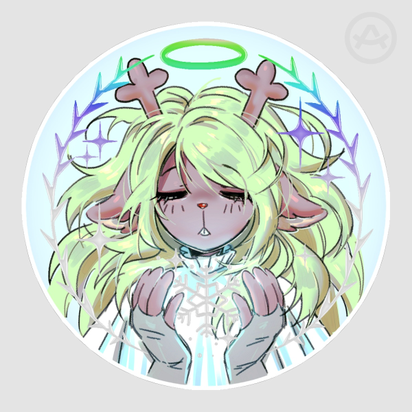 noelle holo foil 3.5" sticker