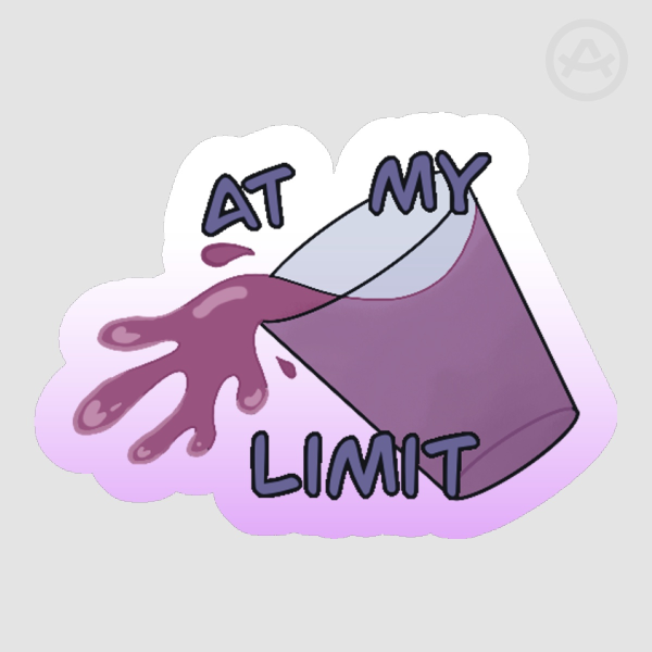 “At My Limit” Sticker