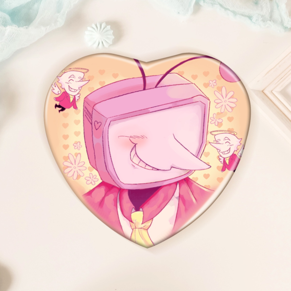 Heart Shape Tenna Badge