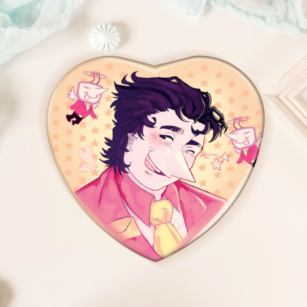 Spamton Heart Badge