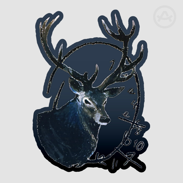Hannibal deer sticker