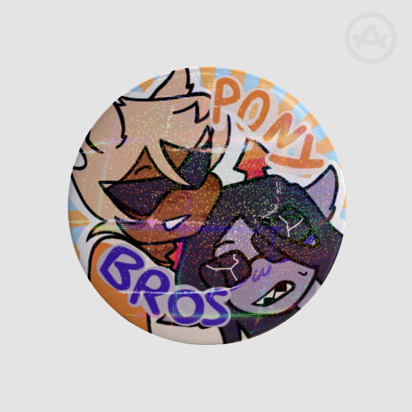 Homestuck Equius Dirk Ponybros Holo Pin