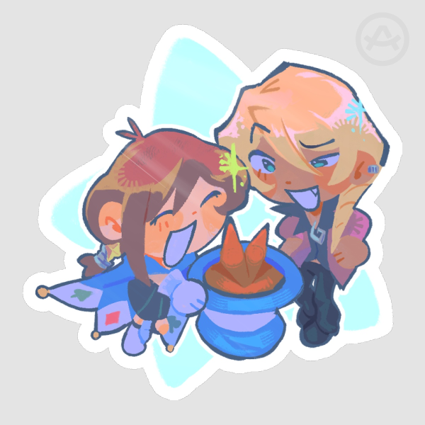 Trucy & Klavier | Ace Attorney Duo Stickers