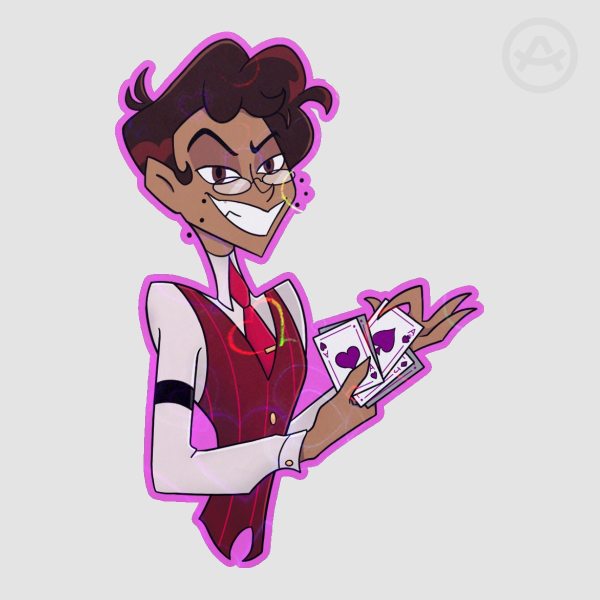Human Alastor Asexual Sticker