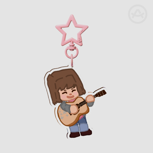 Max playing guitar - Life is Strange keychain
