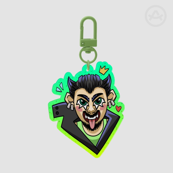 Colored Edge Acrylic Keychains