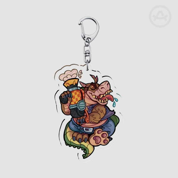 CRASH - Dingodile charm 7cm