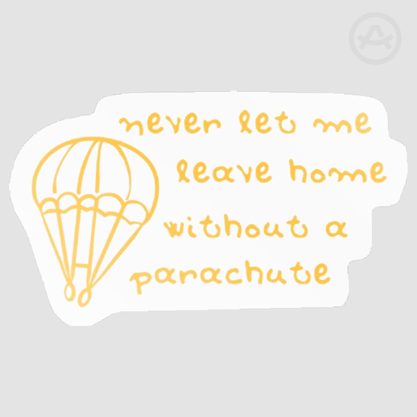 Parachute Lyrics Sticker
