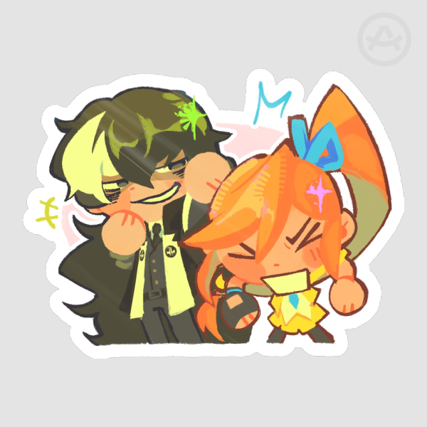 Simon & Athena | Ace Attorney Duo Stickers