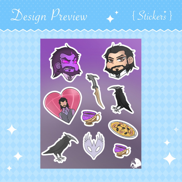 Lucanis Dragon Age Stickers Set