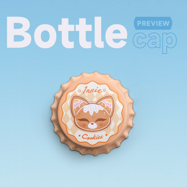 Foxy.Ni - Bottle Cap Badge