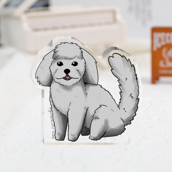 Maltipoo Acrylic Statue