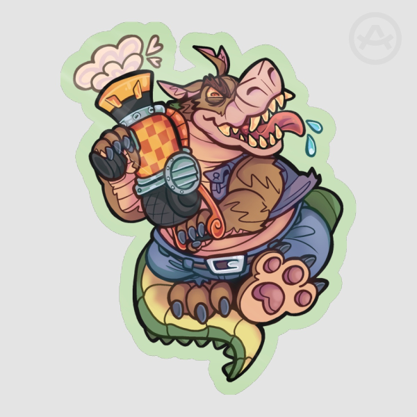 CRASH - Dingodile 2.5" sticker