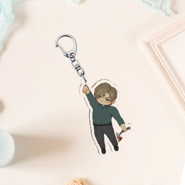 Handcuffed Leon Kennedy Acrylic Keychain
